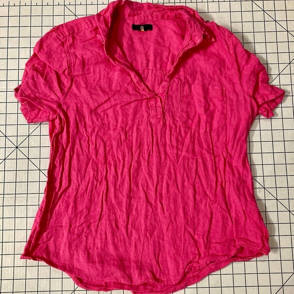J. Crew Women’s Size Small Pink Linen Shirt